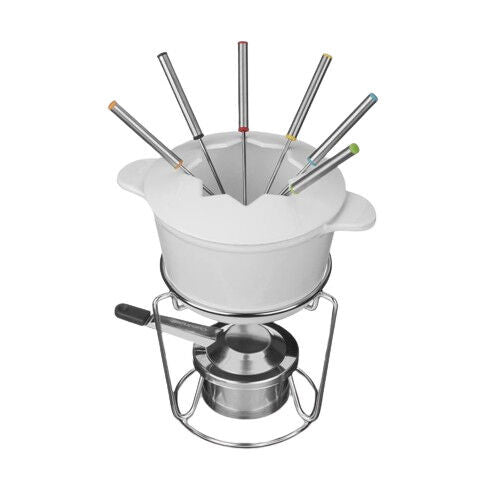 Chef’s Classic™ Enameled Cast Iron 13-Piece Fondue Set